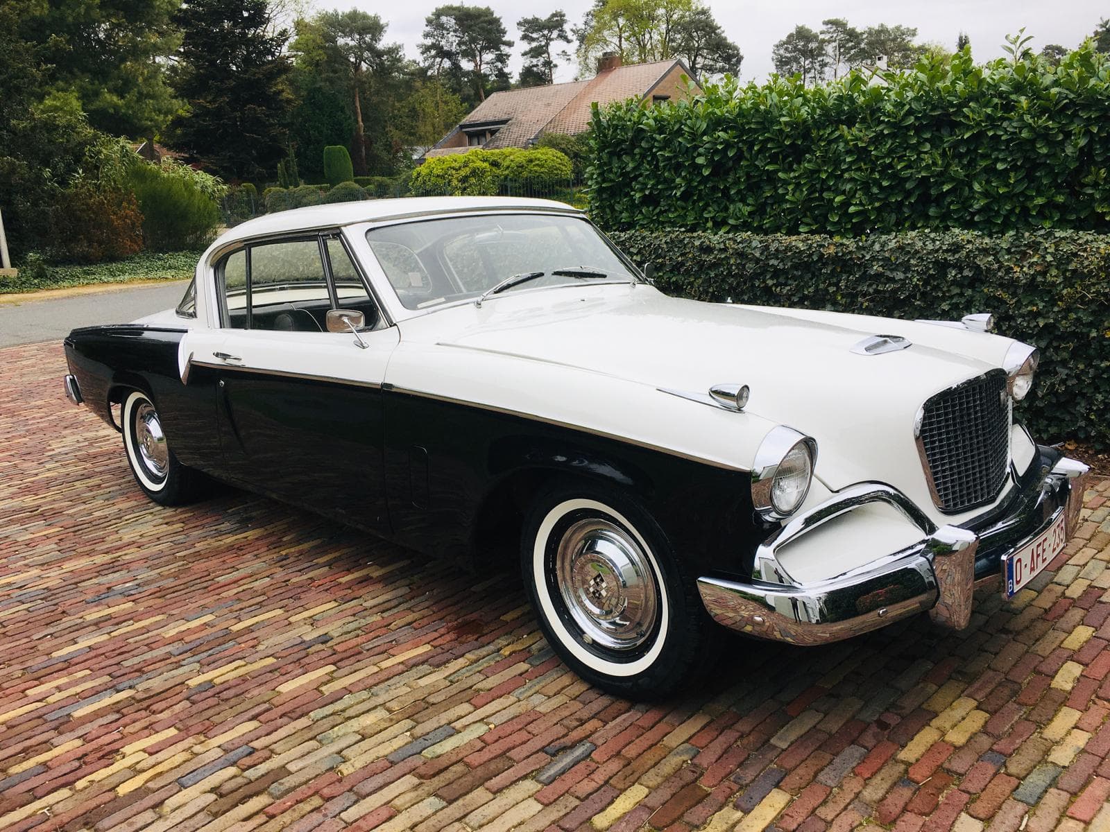 Studebaker Power Hawk V8 1956 + 7 witte flank banden